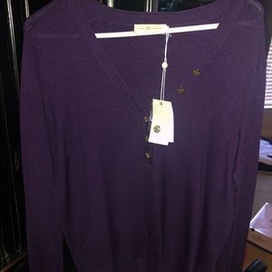 Brand New Tory Burch Purple Sweater